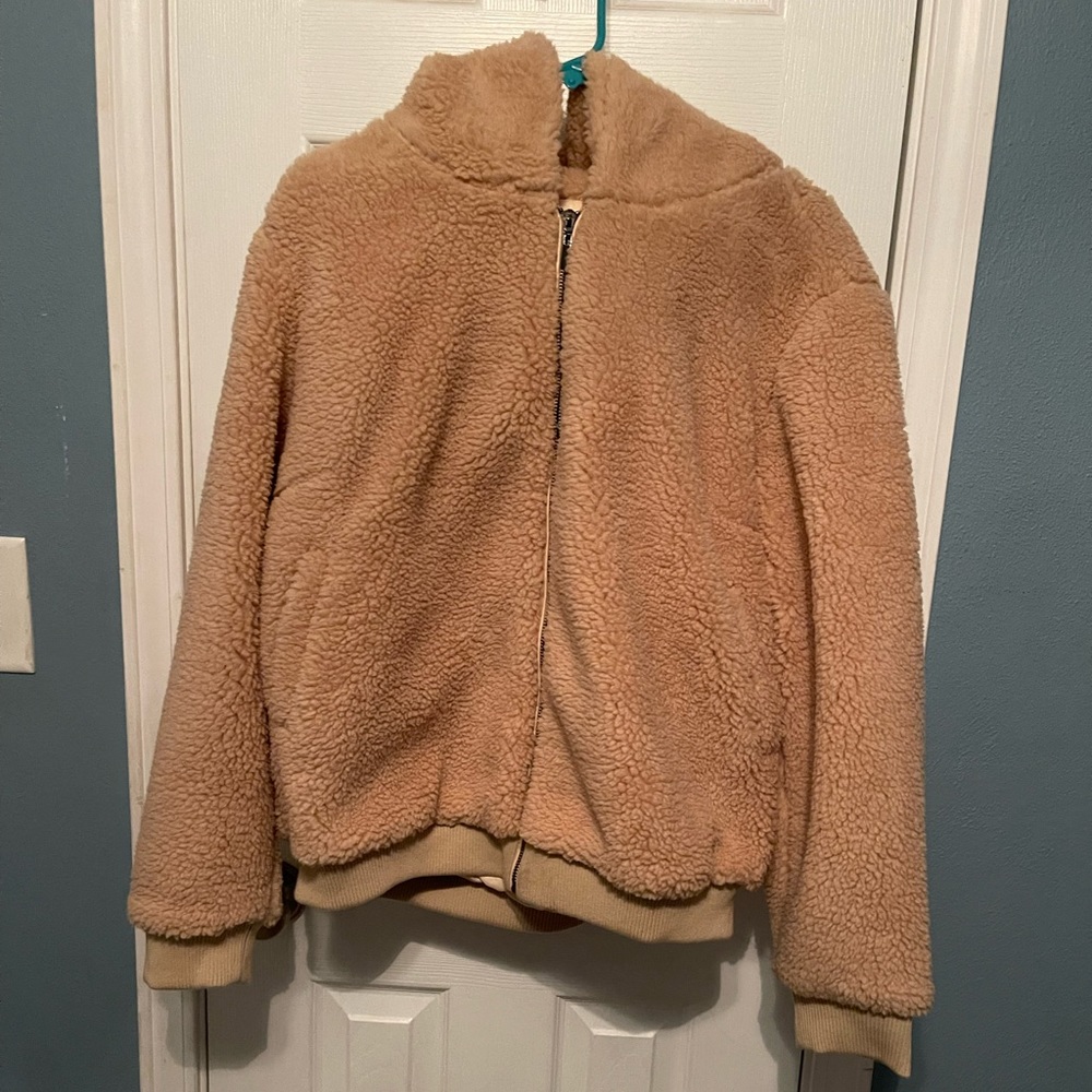 Lane Bryant Sherpa hooded teddy bear type jacket. New without tags size 14/16